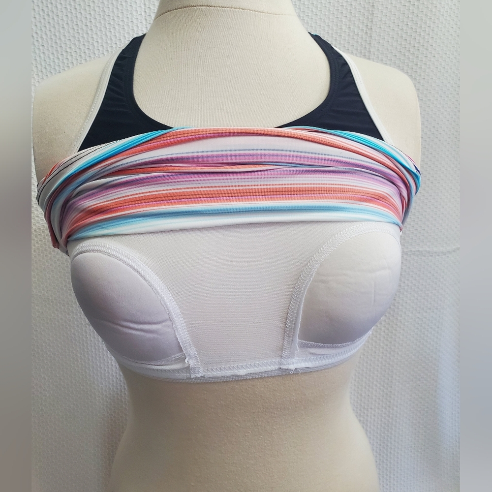 Nautica Navy & Multicolor Striped Tank Top - Picture 5 of 8